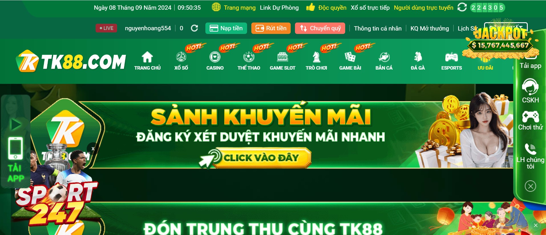 Tk88 tặng tiền - cơ hội nhận quà hấp dẫn dành cho bạn