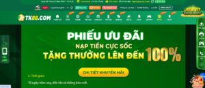 Chương trình khuyến mãi hấp dẫn cùng TK88